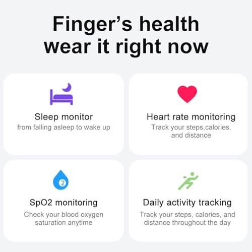 Lewitools Smart Ring Fitness Tracker - Health Heart Rate, Oximetry, Sleep thumb #1