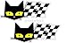 Produktbild 2 x SEV Steckdose 1-fach MARCHAL Race Rally Le Mans 24 Stunden Vinyl Car Sticker 148 x 62 mm