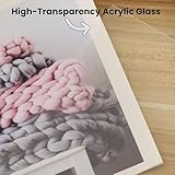 Cispree A3 Photo Frame-2 Pack, A3 Wooden Picture Frames with Mount for A4 Print for Wall, with Acrylic Clear Sheet, Fit Large Poster/Documents Frame for Family/Christmas (29.7x42 cm)-White - Image 6