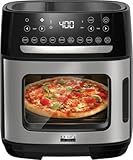 Cook multiple dishes with the 12.6-qt stainless steel air fryer oven featuring rotisserie oven and food dehydrator functions. Ideal for quick meals, snacks, and family portions, it delivers versatility and flavor for every kitchen setting. High perfo...