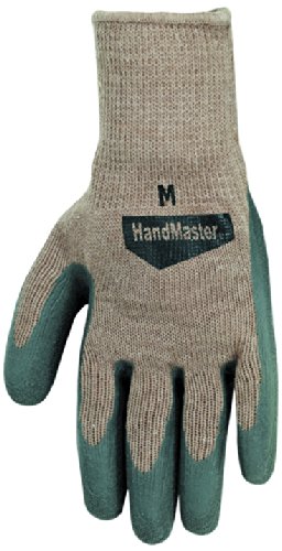 Magid Glove & Safety308T All Purpose Flexible Fit Knit Latex Palm Sure Grip Grey, Large
