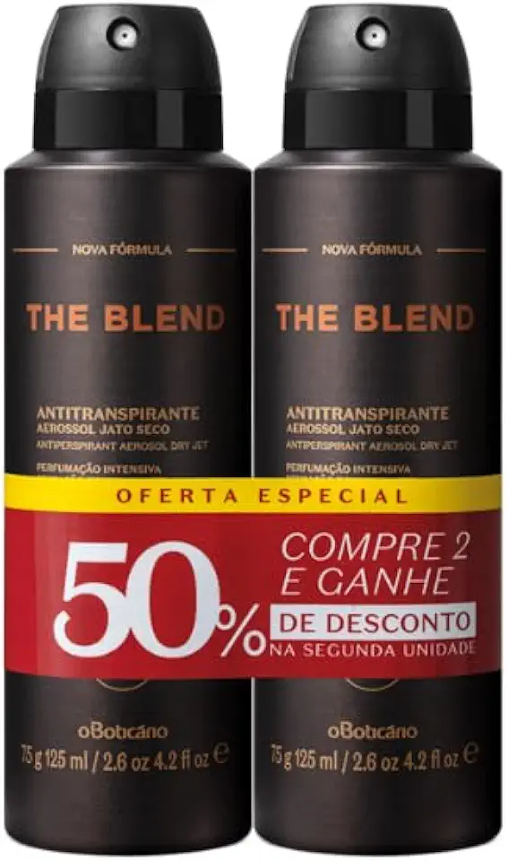 Kit Desodorante Antitranspirante Boticario The Blend (2 unidades, Pauzinhos, 1 Gram)