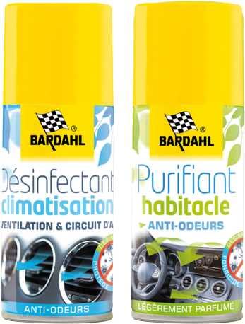 Pack nettoyant + purifiant climatisation BARDAHL 125 ml