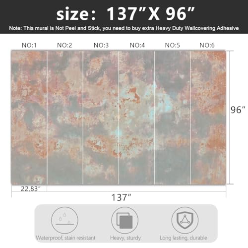 YIHWM -Rose Backdrop Large Fabric Living Room Wallpaper Flowers Bedroom Bathroom Wall Mural- 137"x96"（ not Peel and Stick） by YIHWM - Image 4