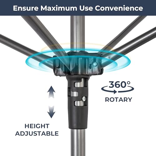 Image of STO STO Umbrella Clothesline Outdoor Drying Rack, 164 Feet Rotary Clothes Drying Rack with Adjustable Height, Folding Laundry Line with Metal Ground Spike for Backyard, Patio, Garden, Heavy Duty