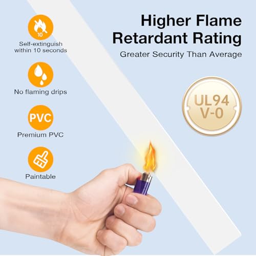 Delamu 157in Cord Hider Wall, TV Cable Hider Cord Covers for Wires on Wall, Large Cable Management Raceway, Paintable Wire Hiders Wire Covers for Cords for TV on Walls, 10 X L15.7 W1.18 H0.6in, White by Delamu - Image 6