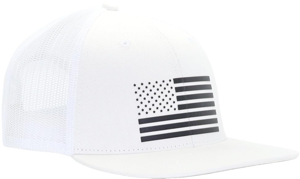 Image of USA 250th Anniversary Flag Hats, Army Tactical Operator Military Patriotic Veterans Flat Bill Trucker Hat, Fits OSFM&XXL Head