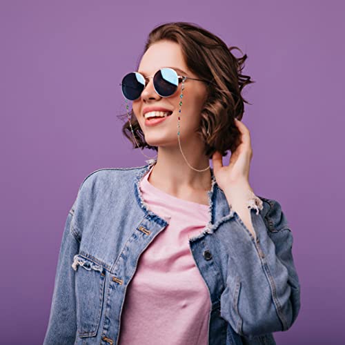 Sidelinx Glasses Chain (3 Pack) - Gold And Silver Eyeglass Chains - Glasses Strap For Women - Beaded And Gemstone 3 Pack #TOP4