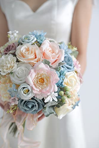 Serra Flora Artificial Flowers Combo Box Set Faux Flowers Bulk Flower Leaf With Stems Arrangements For Diy Wedding Bouquets Party Table Centerpieces Home Decorations Indoor Outdoor #TOP2