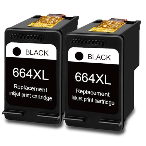 MENGJNGB Cartucho de Tinta for Impresora DeskJet 1115 2675(HP 664xl 2bk)