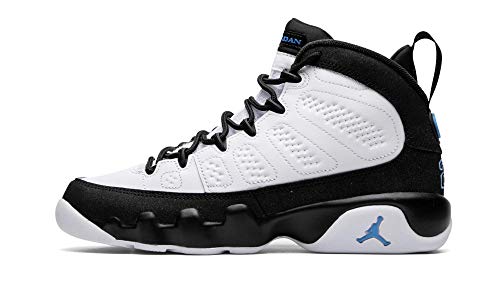 Big Kids Jordan 9 Retro University Blue/White-Black (302359 140) - 5.5