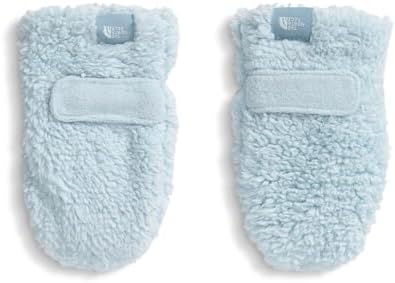 THE NORTH FACE Baby Bear Mittens | High Pile Campshire Fleece, Soft Lining & Grippy Paw Print Palm, Polar Haze, 12-24 Months