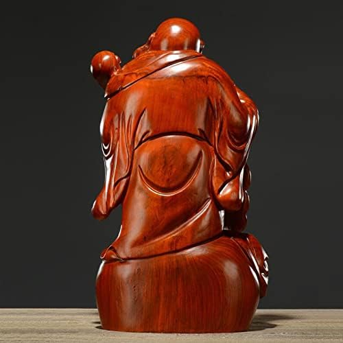 七福神 布袋 様 布袋さんの置物 木製フィギュア 黄花梨 花梨木 高級