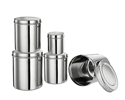 Image of BLeaf Stainless Steel- Tea, Coffee, Sugar Steel Container (5 pcs St)
