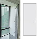 KRXSOBNV Reparación de Puertas, Paneles de inspección Pared y Techo Ocultos, Metal, empotrados for reparación Aire Acondicionado en Servicios Bomberos, con Placa Cerradura(Black,16x34inch)