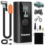 Tire Inflator Portable Air Compressor, Frarome 150PSI Portable Air Pump for Car Tires with 20000mAh Battery, Auto-Off Bike Pump with Digital Pressure Gauge & Emergency Light for Car, Motorcycle, Ball
