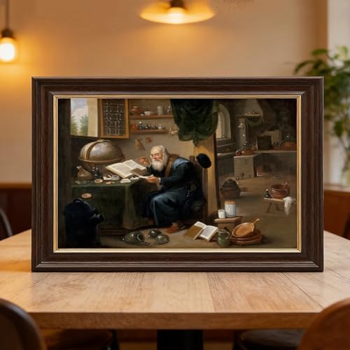 Impression alchimiste David Teniers tableau sur toile décoration bureau 30,5 x 45,7 cm - 6