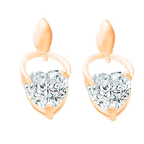 Boucles d'oreilles en Or Jaune 14K pendantes pour illuminer vos soirées et tenues élégantes