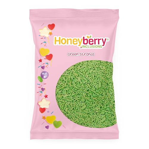 Vermicelles Pâtisserie Naturels et Comestibles 55g – Décorations Colorées pour Gâteaux, Cupcakes, Biscuits, Glaces et Desserts – Sprinkles Sucrés...