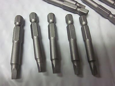 75#2 SQUARE ROBERTSON 2" S2 TIPS SCREW DRIVER INSERT BIT DRILL SCREWDRIVER HEX
