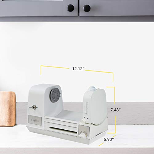 Bella 4-In-1 Automatic Electric Spiralizer & Slicer, Quickly Prep Healthy Veggie Or Fruit Spaghetti, Noodles Or Ribbons, Easy To Clean, Recipe Book Included, White #TOP6