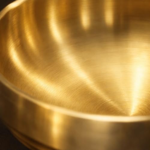 Image of Crega Gold Large Stainless Steel Soup Bowl, 35OZ Double Walled Sashimi Dish, Unbreakable Serving Bowl Rice Bowls Soup Bowl Salad Bowl Noodle Bowl for Restaurant, Home