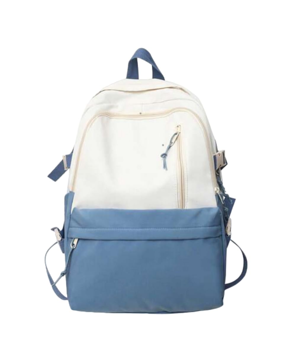 Glowic Unisex Trendy Backpack for Men & Women | Stylish College, Office & Travel Bag | Lightweight Large Capacity School Backpack - Black & Blue Variants