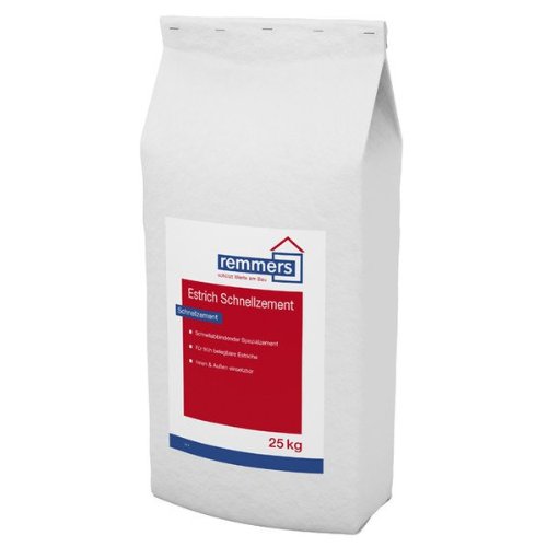Remmers Estrich Schnellzement | 25kg | Schnellestrich, Bodenausgleichsmasse, Frisch-Mörtel | sehr schnell abbindend, auch für Heizestriche