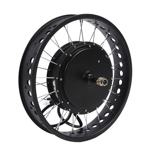 Xiuganpo Kit de Conversión de Bicicleta Eléctrica de Alta Eficiencia, 5000W, para Ciclistas Aventureros, Aleación de Aluminio + Piezas de ABS, Rueda de 20 Pulgadas