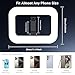 Rechargeable Ring Light Without Stand, Cordless Square Ring Light for 360 Photo Booth Accessories, Phone Video Stabilizer for iPhone with 4000mAh Built-in Battery for Video Recording Streaming