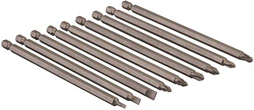 Bits extra lang 150mm Schraubendreher Bit Set 9 tlg. Schlitz, Kreuz Ph/PZ CR-V 1/4" sechskant Schaft 1 Bits extra lang 150mm Schraubendreher Bit Set 9 tlg. Schlitz, Kreuz Ph/PZ CR-V 1/4" sechskant Schaft
