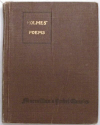 Selections from the Poems of Oliver Wendell Hol... B001Q1FZNY Book Cover