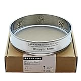 JARAYUNE 18 Mesh Stainless Steel Lab Sieve, Sturdy 8Inch(20.5cm) Sifter, Fine Mesh Sieve Strainer for Powder Pellet Flour Liquid Filtration-Lab Industrial DIY Household Use