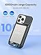 NEWDERY Akkuhülle für iPhone 15 Pro/iPhone 15, 10000mAh USB C Batteriefach Qi Wireless Charging Case, tragbare wiederaufladbare Extended Ladegerät Akku Pack Powerbank- (6.1) (Schwarz)