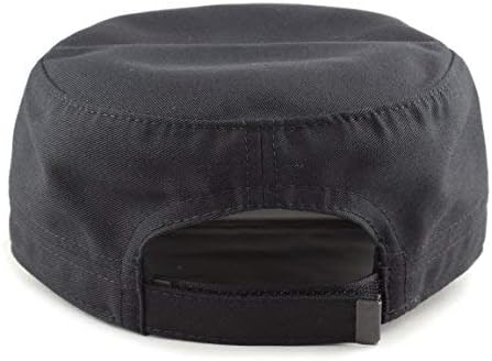 Miniatura 3 de The Hat Depot Gorras militares de sarga de algodón fabricado en Estados Unidos