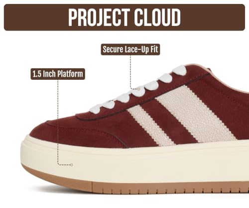 Image of Project Cloud Platform Sneakers for Women - Lightweight Memory Foam Insole Womens Sneakers - Non-Slip Fashion Sneakers for Women Footwear - Women's Fashion Platform Shoes (Nita)