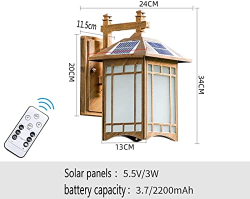 Applique solaire variable avec télécommande pour l'éclairage extérieur du jardin - 8