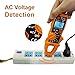 Digital Clamp Meter Auto-Ranging Multimeter Amp Voltage Tester Measure AC Current 600 A, AC/DC Voltage, Resistance, NCV, LPF, Diodes, Continuity and Backlight for Electricians
