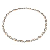 Farbe: roségold-silber Boccia Damen-Collier Titan gebürstet 47 cm-0876-03