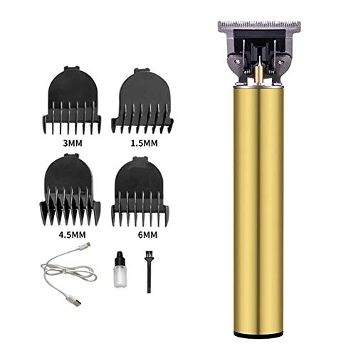 Cloverclover Tondeuse À Cheveux Professionnelle Étanche Tondeuse À Barbe Corps Tondeuse Électrique, Or Tyran