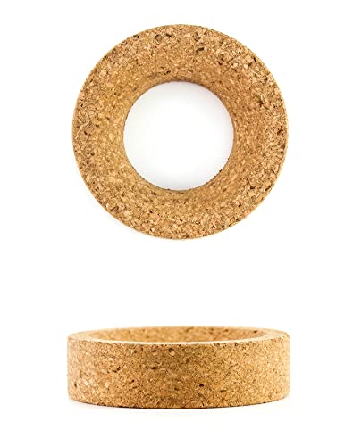 Soporte de corcho QWORK con base redonda de 110 mm para matraz de laboratorio 3