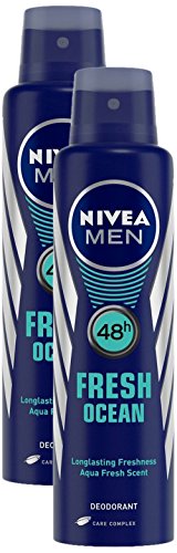 Image of Nivea More Combo - Men Fresh Ocean Deodorant Spray, 150Ml (Pack Of 2) Promo Pack