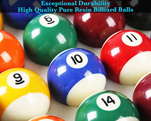 JAPER BEES Billiard Pool Balls with Triangle Ball Rack, Cue Chalks, Table Spot Stickers & Tip Replacements - Pool Table Accessories - Image 3
