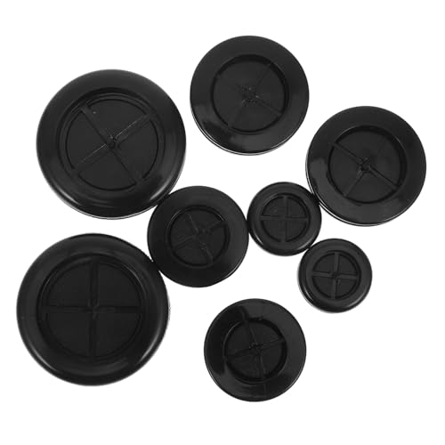 MUCKLILY 8pcs Assorted Sizes Rubber Grommet for Wiring and Firewalls Protection Round Grommet Round Plugs for Electrical and Automotive