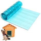 CZWESTC Dog Door Replacement Flaps, 10 in x 5 ft Plastic Vinyl Strip for DIY Doghouse Entry Door, Transparent Cold Proof Dog House Door Flap