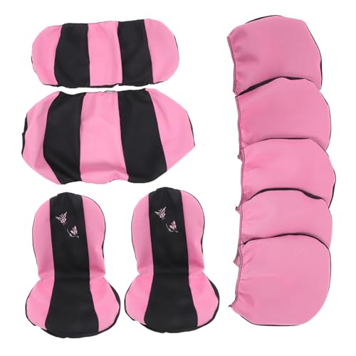Housse de siège auto universelle rose kit complet de protection