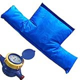 Cubierta aislante para contador de agua - bolsa aislada para válvula, cubierta aislante para válvula antirretorno de 55cm | Bolsa protectora impermeable & anticongelante con correas de sujeción, funda