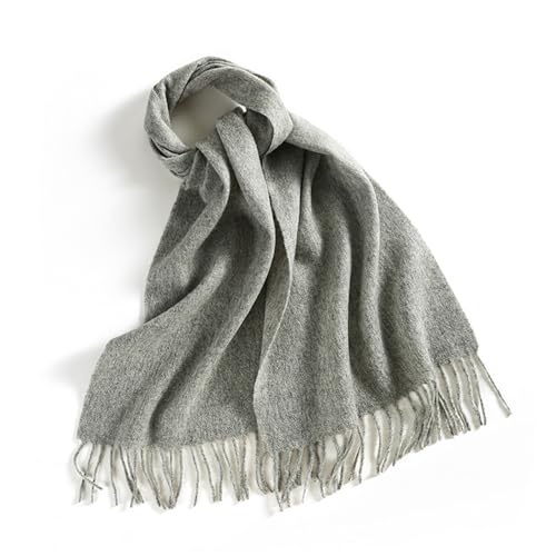 Écharpe femme laine 180x30cm grand foulard chaud à franges accessoire mode hivernale pour cou