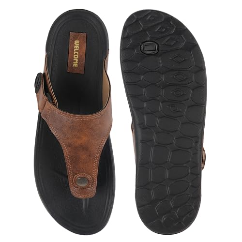 Image of URJO GLF 21 Men's Slippers /FlipFlops Lightweight Super Flexible Arch Support Durable Anti Skid & Stylish Dailywear Slippers /FlipFlops for Men
