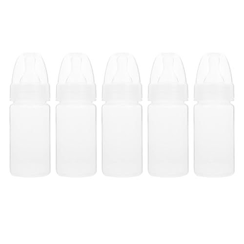 EXCEART 5 botellas de leche desechables para recién nacidos, botellas de leche en polvo, botellas de leche para bebés (blanco)